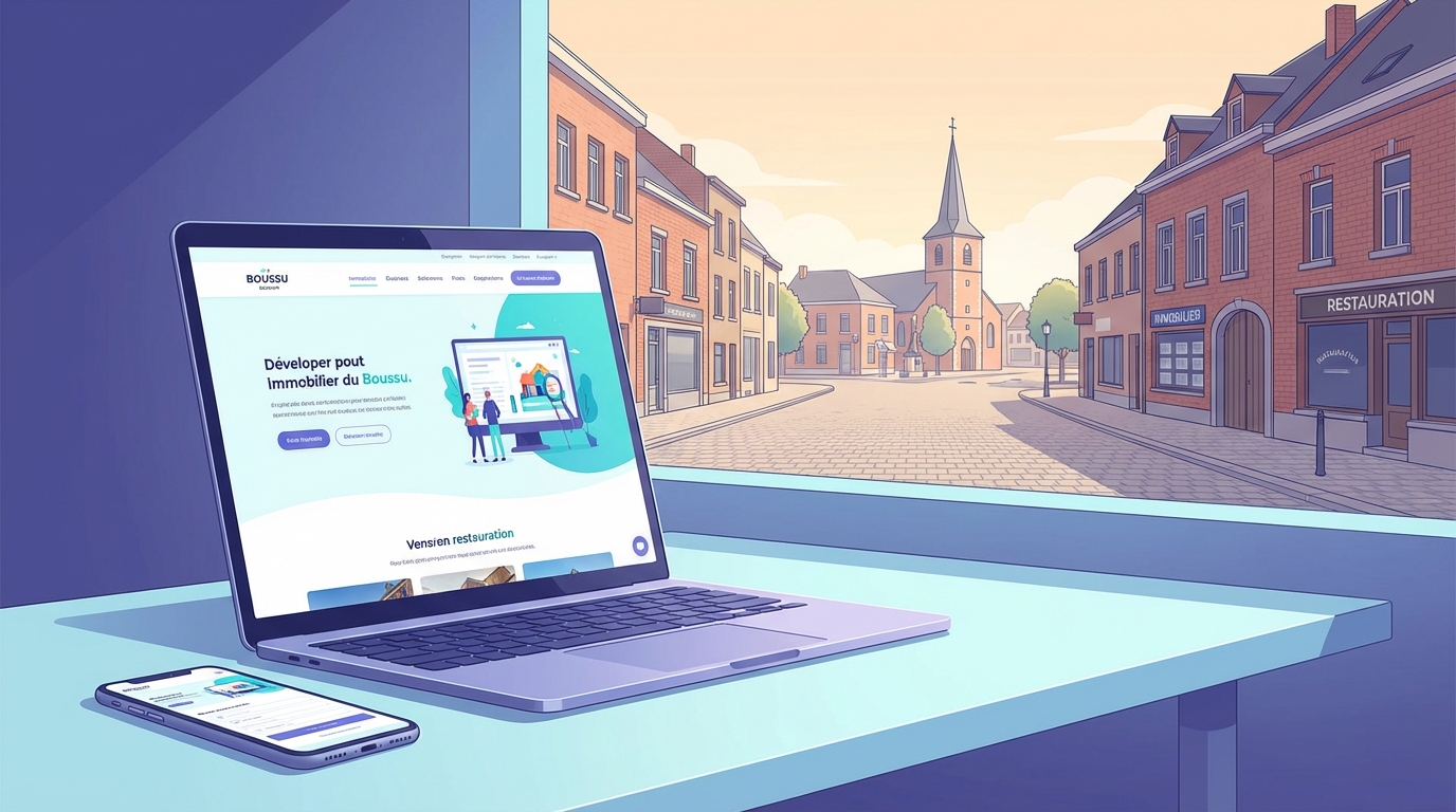 Création de site internet professionnel à Boussu — Web Pulse