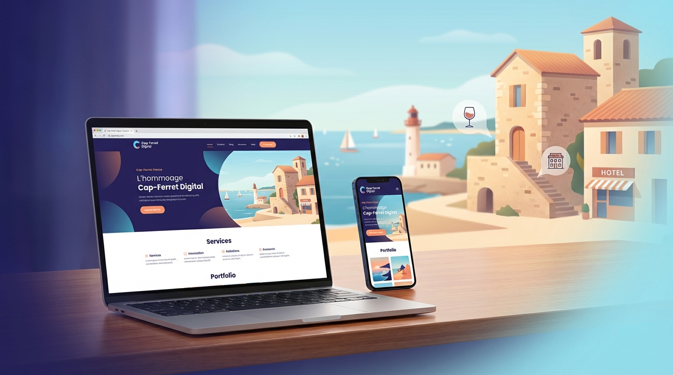 Création de site internet professionnel à Cap-Ferret — Web Pulse