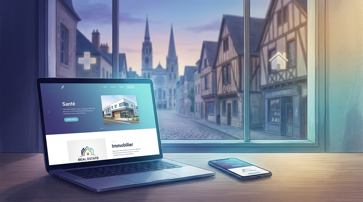 Création de site internet professionnel à Chartres — Web Pulse