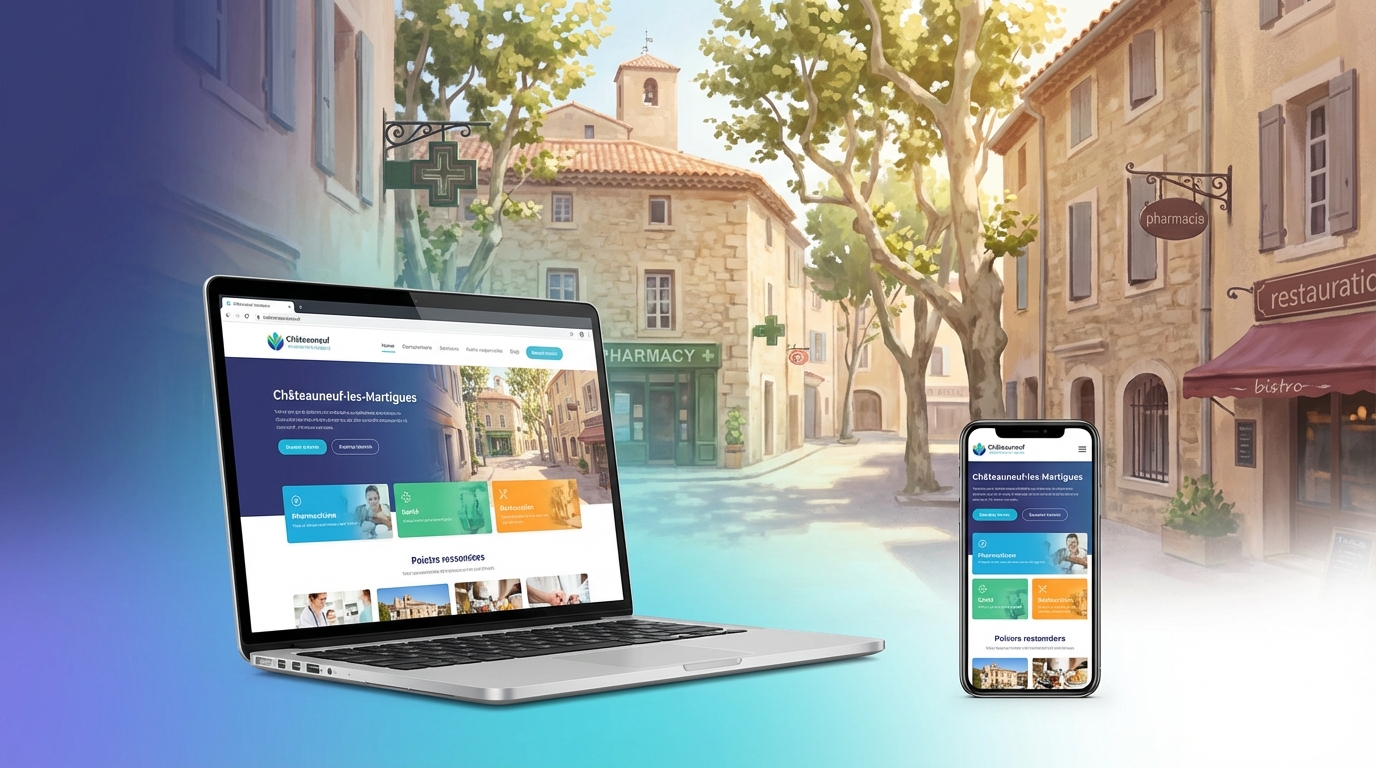 Création de site internet professionnel à Châteauneuf-les-Martigues — Web Pulse