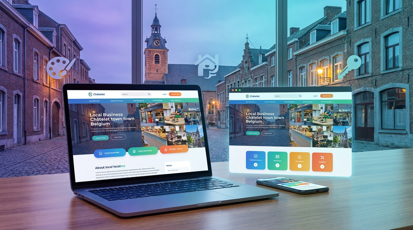 Création de site internet professionnel à Châtelet — Web Pulse
