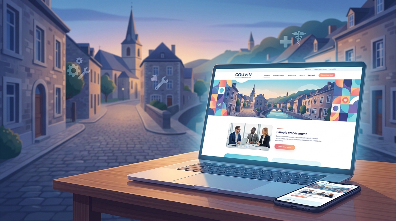 Création de site internet professionnel à Couvin — Web Pulse