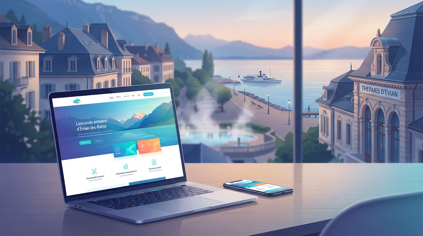 Création de site internet professionnel à Évian-les-Bains — Web Pulse