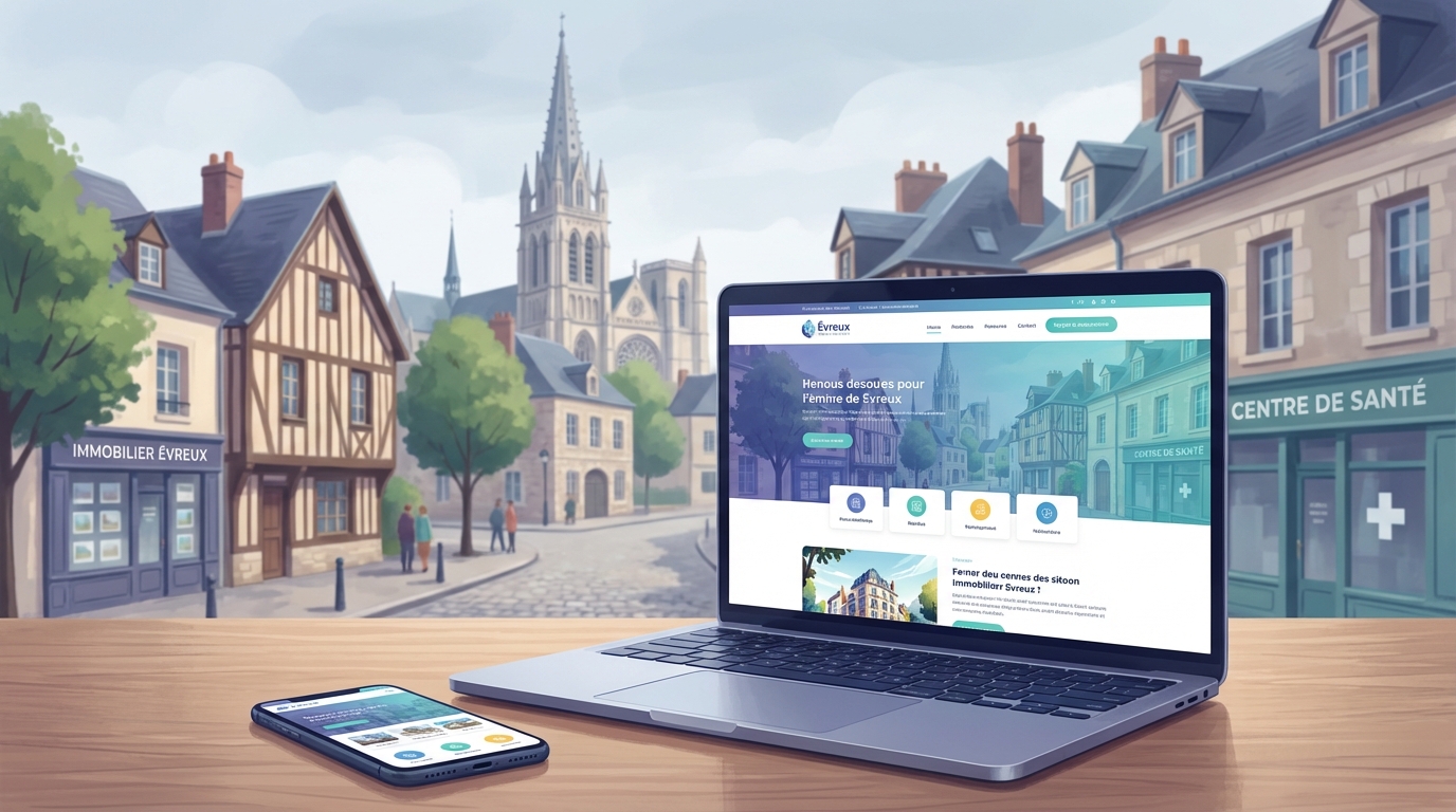 Création de site internet professionnel à Évreux — Web Pulse