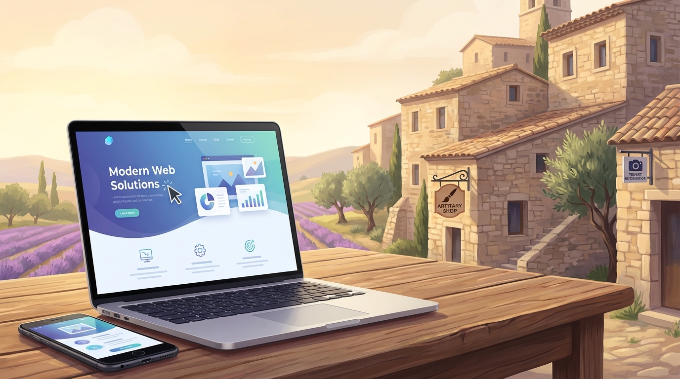 Création de site internet professionnel à Gordes — Web Pulse